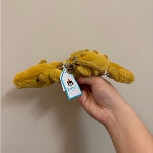 Jellycat Golden Dragon Bag Charm - BNWT HTF Retired Fast Shipping!